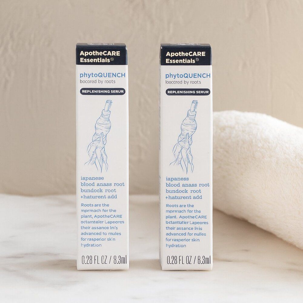 NIB 2-pc ApotheCare PhytoQuench Replenishing Serum + Hyaluronic Acid 0.28 oz